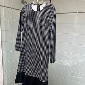 MICHAEL Michael Kors Checkered Long Sleeve Dress